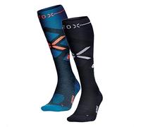 STOX Energy Socks Chaussettes de Ski pour Homme 2 Paires, Bas de Contention en Laine Mérinos, Chaussettes de Compression Chauffantes Hommes, Compression Socks Thermiques de Ski et Snowboard