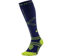 STOX Running Compression Chaussettes Homme Bleu/Jaune M1