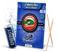 Stoxser Lot de 150 cure-dents avec saveur Energy Drink la révolution du goût, cure-dents, sans chewing-gum, soutient le dentifrice, le tartre, le fil dentaire, sans sucre