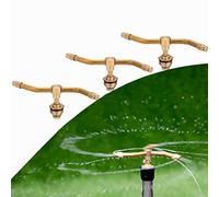 STOYRB Lot de 3 pulvérisateurs rotatifs automatiques à bras 2/3/4 - Arroseur rotatif automatique tourbillonnant - Buse d'arrosage pour jardin et pelouse - Rotation à 360 degrés - Système d'irrigation