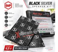 STP Black Silver de 375 x 265 x 1,8 mm Type Speaker Kit (2pcs) 73910126