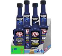 STP Nettoie Les Injecteurs Diesel + 3 Traitements - Pack DE 3+1 PRE Mot Diesel 1 Heure - Réduit Les émissions, économise Le Carburant et améliore Les Performances, 4X200 ML