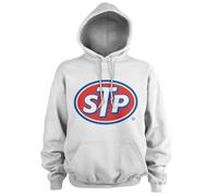 STP Officiellement sous Licence Classic Logo Sweat À Capuche (Blanc), Large