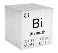 STPCTOU Cube de bismuth en métal pur haute densité gravé au laser pour collection d'éléments, matériau en laboratoire, tableau périodique des éléments, collection à faire soi-même, enseignant, science
