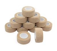 STpro 2,5cm x 12 Pièces Peau Cohésive Bandage Sportif Bandages Autocollant Cohésif Wrap Bande Coton Autocollante Élastique Adhesif Ruban Sport Auto Adhesive Band