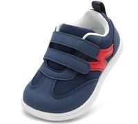 STQ KIDS Chaussures Barefoot Enfant Zero Drop Largeur Extra Souples Bébé Premiers Pas Basket Antidérapant Garçon Fille Bleu Marine Taille 23 EU/T7