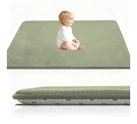 Stqyeiw Tapis d'éveil et de Jeux Epais de 3 CM, Beb Tapis pour bébé Conception Antidérapante 100 x 200 cm Vert Herbeux Tatami Tapis pour la Chambre Bebe, Chambre d'enfants pour Filles et Garçons