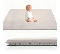 Stqyeiw Tapis d'éveil et de Jeux Epais de 3 CM, Beb Tapis pour bébé Conception Antidérapante 140 x 250 cm Crème Tatami Tapis pour la Chambre Bebe, Chambre d'enfants pour Filles et Garçons