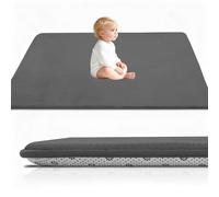 Stqyeiw Tapis d'éveil et de Jeux Epais de 3 CM, Beb Tapis pour bébé Conception Antidérapante 70 x 200 cm Gris Foncé Tatami Tapis pour la Chambre Bebe, Chambre d'enfants pour Filles et Garçons
