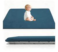 Stqyeiw Tapis d'éveil et de Jeux Epais de 3 CM, Beb Tapis pour bébé Conception Antidérapante 90 x 120 cm Bleu Ciel Tatami Tapis pour la Chambre Bebe, Chambre d'enfants pour Filles et Garçons