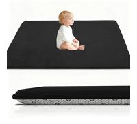 Stqyeiw Tapis d'éveil et de Jeux Epais de 3 CM, Beb Tapis pour bébé Conception Antidérapante 90 x 120 cm Noir Tatami Tapis pour la Chambre Bebe, Chambre d'enfants pour Filles et Garçons