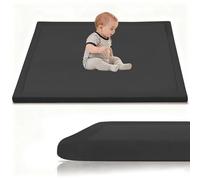 Stqyeiw Velours Corail Tapis de Jeu Ramper Bebe Epais de 3cm, Tapis de Jeux Bebe 40 x 80 cm Noir Tatami Tapis pour Chambre, Parc Enfants, la Chambre du Bébé