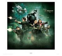 Stra Wars Rogue One - Attack - Art Print - 40x40cm - AFFICHE G
