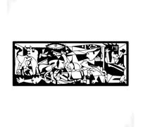 Stracci Tableau Decoration Murale GUERNICA, Decoration Chambre, Decoration Maison, Cadre Decoration Murale, Tableau Decoration Murale Salon, Decoration Murale Metal (35X90 cm)
