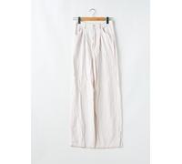 stradivarius pantalons femme de couleur beige 38