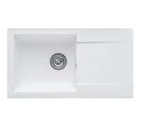 STRADOUR Evier à encastrer EINNA, en SMC BLANC UNI - 17, 1 bac, dim. 78 * 43,5 cm, vidage manuel