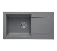 STRADOUR Evier a encastrer EINNA en SMC GRIS BETON 16 1 bac dim. 78 * 43 5 cm vidage Gris G