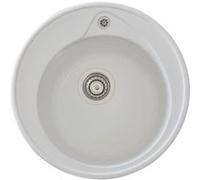 STRADOUR Evier a encastrer RONDA en SMC BLANC UNI 17 1 bac dim. 49 cm vidage manuel Blanc G