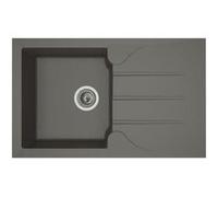 STRADOUR Evier cuisine a encastrer 1 bac 1 égouttoir Aloa Résine 81 50 cm béton G Béton G