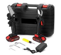 STRAFBRG 21V 30mm Moteur sans balais sans Fil 88VF sécateur électrique 4 Pouces Brosse Moteur tronçonneuse Ensemble Outil de Travail du Bois,Fonctionnement contrôlé(Pruning Shear B)