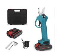 STRAFBRG Sécateur électrique sans Fil 88VF avec 1/2 pc Batterie Lithium-ION Efficace Coupe-élagage bonsaï Arbre fruitier,Fonctionnement contrôlé(2pcs Battery Blue)