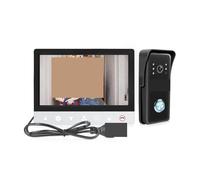 STRAFBRG Système d'interphone vidéo Filaire TFT de 7 Pouces avec Prise en Charge de la caméra 1000TVL,Résistant aux intempéries(Built-in power-64G)