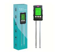 STRAFBRG Testeur de Sol 6 en 1 ST03, humidimètre, température du Sol Fertile, pH-mètre, détecteur d'humidité du Sol, détecteur d'engrais,Précision améliorée