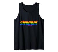STRAGGOT Drapeau Arc-en-Ciel drôle Droit Queer Débardeur