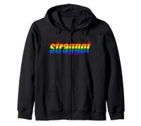 STRAGGOT Drapeau Arc-en-Ciel drôle Droit Queer Sweat à Capuche