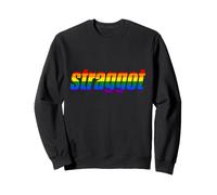STRAGGOT Drapeau Arc-en-Ciel drôle Droit Queer Sweatshirt