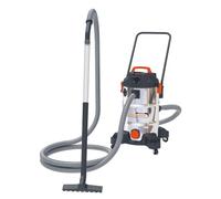 Strahlemann Aspirateur boue 1200 W, 35 l aspirateur humide/sec | Avec pompe à eau sale intégrée pour étang, piscine, cave et atelier