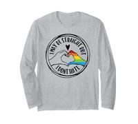 Straight Against Hate GLBT Citation Gay Pride Rainbow Costume Manche Longue
