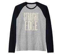 Straight Edge Forever for Life Straight Edger XXX sXe Manche Raglan