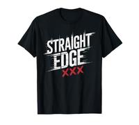 Straight Edge Forever For Life Straight Edger XXX sXe T-Shirt
