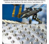 Straight Groove Taps,M16 x 1.5 Metric Left Hand Titanium Coated High Speed Steel M35 Cobalt Machine Screw Thread Tapping Tool