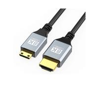 (straight head, 3m) Advanced 8K@60Hz Mini HDMIcompatible to HDMIcompatible Connection Video Cable for Professional Photography and Video Recording