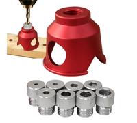 Straight Hole Drill Locator, 90 Degree Woodworking Guide Tool, Precision Doweling Centering Jig, Adjustable Handheld Hole Positioner, Carpenter Alignment Aid for Desk, Cabinet