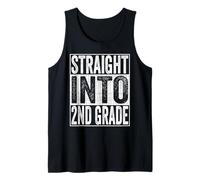 Straight Into 2nd Grade Shirt Back to School Second Grade Débardeur