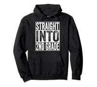 Straight Into 2nd Grade Shirt Back to School Second Grade Sweat à Capuche