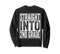 Straight Into 2nd Grade Shirt Back to School Second Grade Sweatshirt