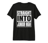 Straight Into Junior High Graduation Back to School Gifts T-Shirt Haut de Gamme