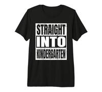 Straight Into Kindergarten Tee First Day of Back to School T-Shirt Haut de Gamme