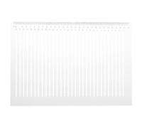 Straight Line Stencil Ruler - Geometric Measurement Guide, Transparent Drafting Template, A4 Size Line Drawing Tool Providing Easy Alignment Reference With Precise Layout Graduation System