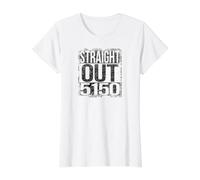 Straight Out 5150 Version Grungy T-Shirt Graphique avec Valeur