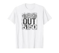 Straight Out 5150 Version Grungy T-Shirt Graphique avec Valeur