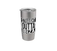Straight Out Ibiza Gobelet isotherme en acier inoxydable double paroi