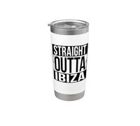 Straight Out Ibiza Gobelet isotherme en acier inoxydable double paroi