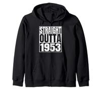 Straight Outta 1953 Vintage Year Classic Birth of Birthday Sweat à Capuche