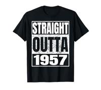 Straight Outta 1957 Classic Year Birth of Birthday Vintage T-Shirt