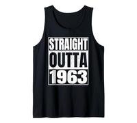 Straight Outta 1963 63rd Birthday Gifts 63 Years Old Vintage Débardeur